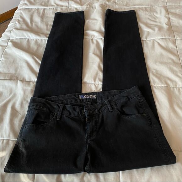 Hudson Black MidRise Denim Skinny Jeans Women’s Size 28 Made In the USA W427DKS - Picture 14 of 16